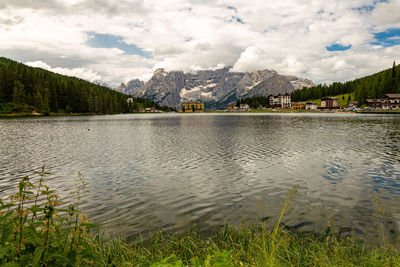 View ok lake misurina is the largest natural lake of the cadore.