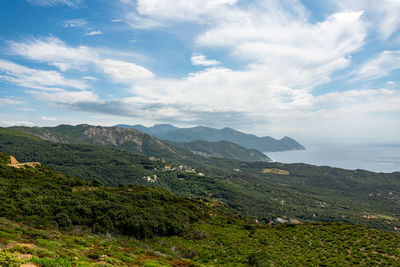 Scenic view of landscape against sky