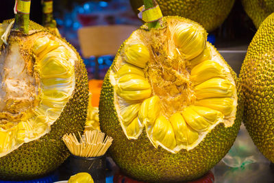 Close-up of fruits for sale in market