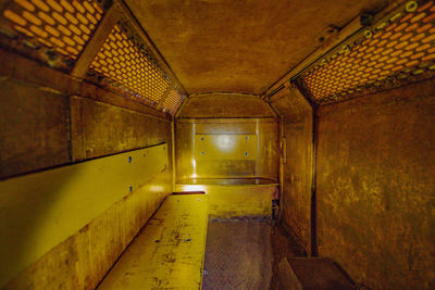 Illuminated staircase in building