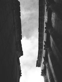 Low angle view of building against sky