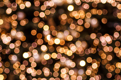 Defocused image of lights