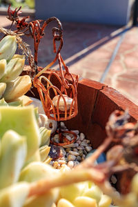 Close-up of fruits on table at market stall