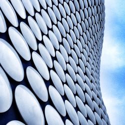 Low angle view of modern building against sky