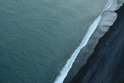 High angle view of beach