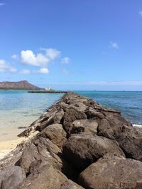 Scenic view of beach