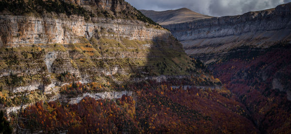 Scenic view of mountain range