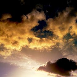 Low angle view of cloudy sky