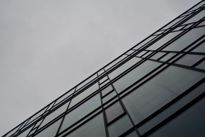 Low angle view of modern building against sky