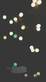 Defocused image of illuminated lights