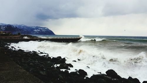 Scenic view of sea against sky