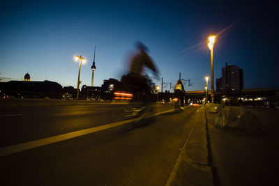 City street at night