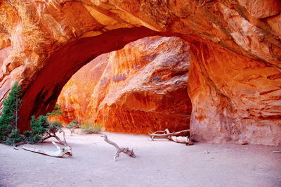 Rock formations on mountain