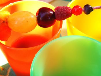 Close-up of multi colored balloons