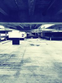 View of railroad station platform