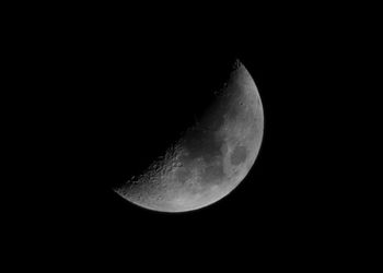 Close-up of moon against sky at night