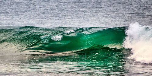 Sea waves splashing on shore