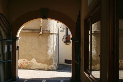 Entrance of building