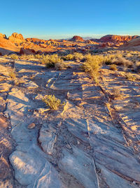 Rock formations in a desert, valley of fire state park, nevada 