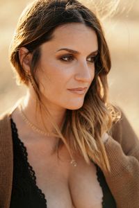 Portrait of beautiful young woman