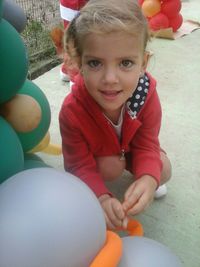 Portrait of girl smiling