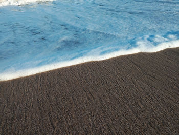 High angle view of beach