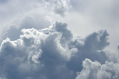 Low angle view of clouds in sky