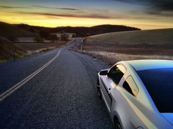 Road passing through landscape