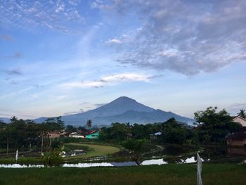 Scenic view of landscape against sky