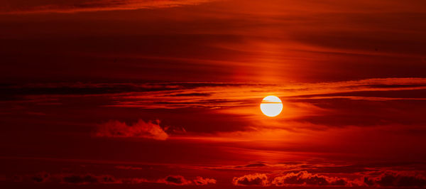 Scenic view of sky during sunset