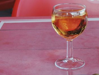 Close-up of drink on table