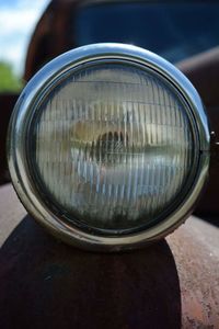 Close-up of bicycle wheel