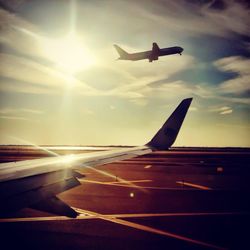 Sun shining through clouds