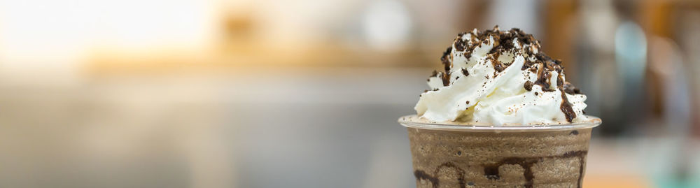 Close-up of ice cream