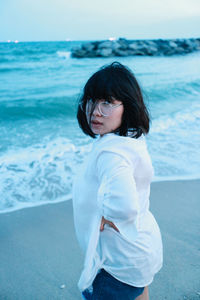 Thai housewife at sea