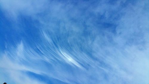 Low angle view of cloudy sky