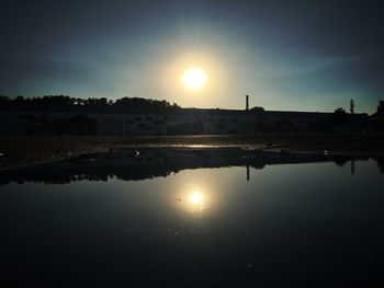 Reflection of trees in water