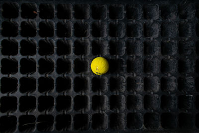 Full frame shot of yellow ball