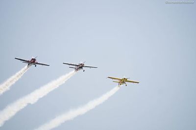 Low angle view of airplane flying in sky