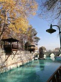 View of swimming pool in canal