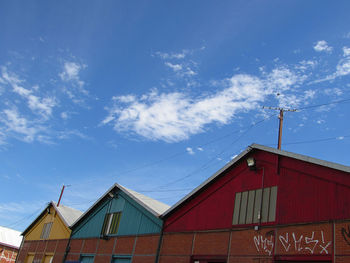 Low angle view of building against sky
