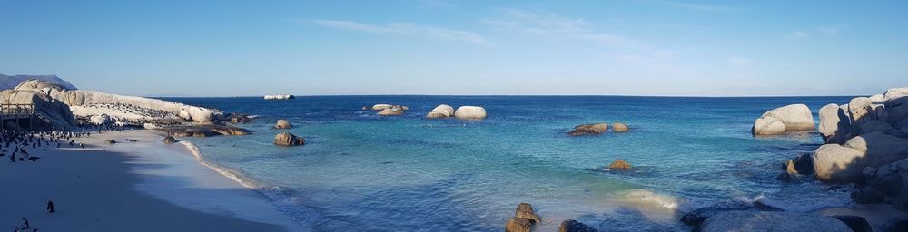 Panoramic view of sea against sky