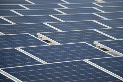 Full frame shot of solar panels