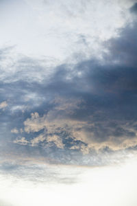 Low angle view of clouds in sky