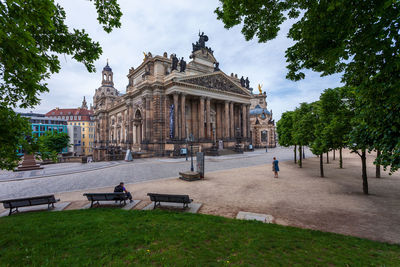 View of historic building against sky