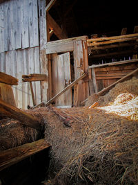 Close-up of hay