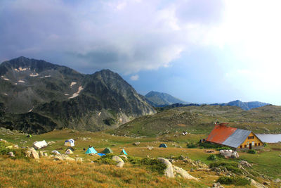 Landscape and camping in pirin mountai, bulgaria