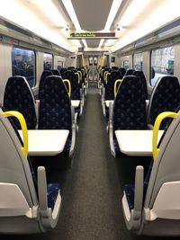 Interior of train