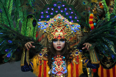 Portrait of woman in traditional clothing
