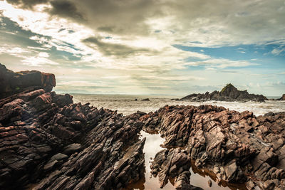 Scenic view of sea against sky